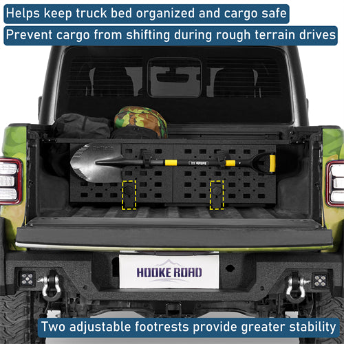Bed Cargo Manager Divider For 2020-2026 Jeep Gladiator JT - Ultralisk4x4