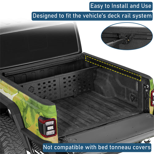Bed Cargo Manager Divider For 2020-2026 Jeep Gladiator JT - Ultralisk4x4