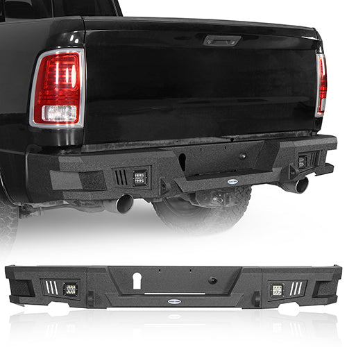 Ram Rear Bumper w/LED Lights for 2009-2018 Dodge Ram 1500  - LandShaker 4x4 LSG.6005 1