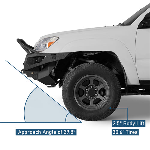 ExplorerX Full Width Front Bumper For 2003-2005 Toyota 4Runner - Landshaker4x4