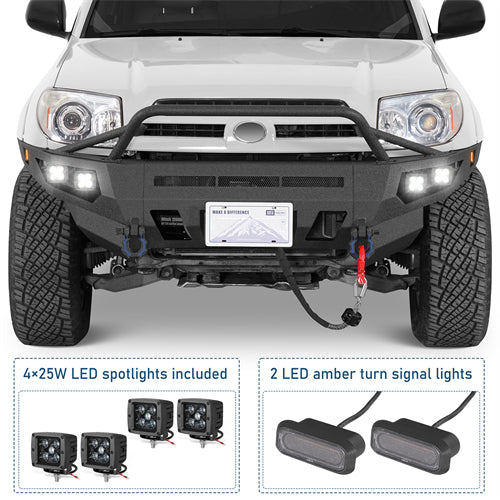 ExplorerX Full Width Front Bumper For 2003-2005 Toyota 4Runner - Landshaker4x4