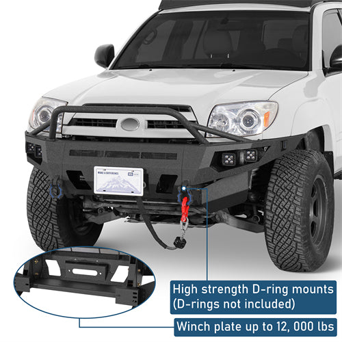 ExplorerX Full Width Front Bumper For 2003-2005 Toyota 4Runner - Landshaker4x4