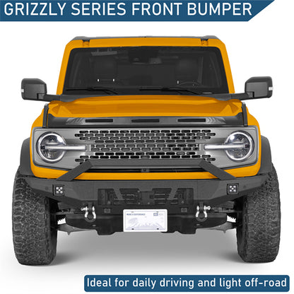 Grizzly Series Front Bumper For 2021-2025 Ford Bronco (Excluding Raptor) - Landshaker4x4