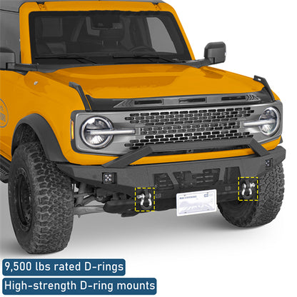 Grizzly Series Front Bumper For 2021-2025 Ford Bronco (Excluding Raptor) - Landshaker4x4