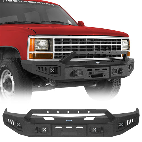 Discovery Ⅰ Front Bumper w/ Winch Plate For 1992-1999 Chevy Suburban Tahoe/GMC Yukon - Landshaker4x4