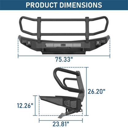 ExplorerX Front Bumper For 2015-2020 Chevy Colorado (Excluding ZR2 Models) - Landshaker4x4