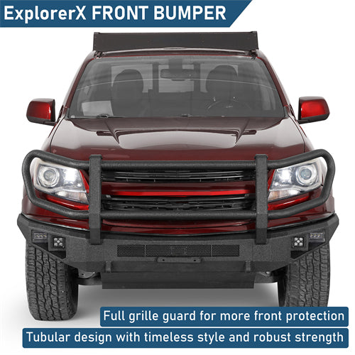 ExplorerX Front Bumper For 2015-2020 Chevy Colorado (Excluding ZR2 Models) - Landshaker4x4