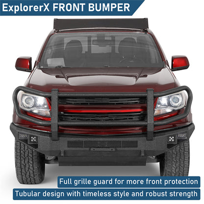 ExplorerX Front Bumper For 2015-2020 Chevy Colorado (Excluding ZR2 Models) - Landshaker4x4