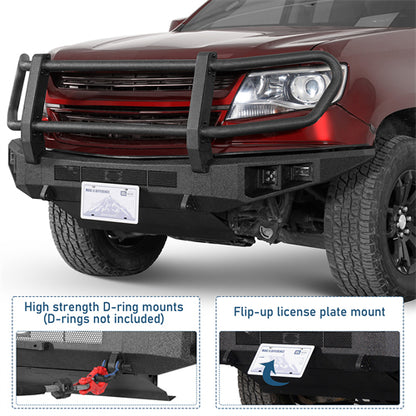 ExplorerX Front Bumper For 2015-2020 Chevy Colorado (Excluding ZR2 Models) - Landshaker4x4