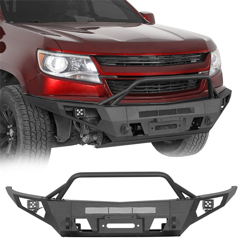 ExplorerX Full Width Front Bumper For 2015-2020 Chevy Colorado (Excluding ZR2 Models) - Landshaker4x4