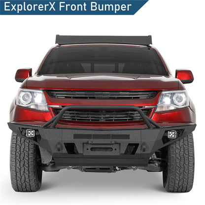 ExplorerX Full Width Front Bumper For 2015-2020 Chevy Colorado (Excluding ZR2 Models) - Landshaker4x4