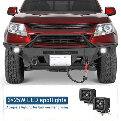 ExplorerX Full Width Front Bumper For 2015-2020 Chevy Colorado (Excluding ZR2 Models) - Landshaker4x4