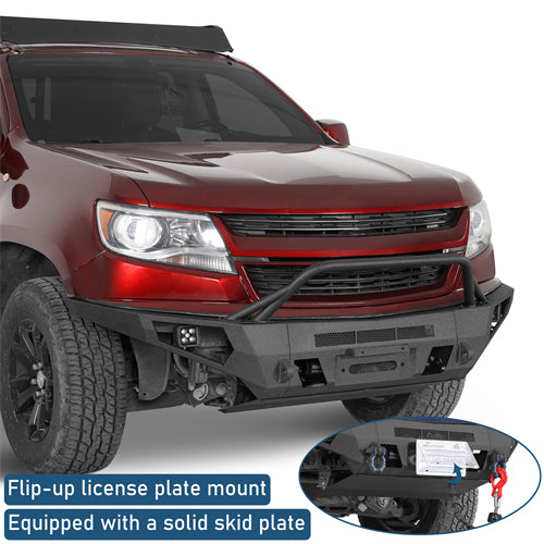 ExplorerX Full Width Front Bumper For 2015-2020 Chevy Colorado (Excluding ZR2 Models) - Landshaker4x4