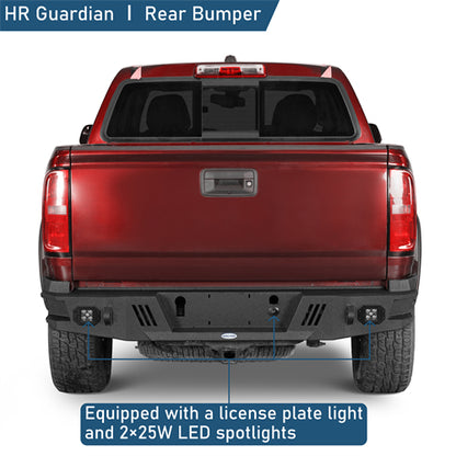 Off-Road Guardian Ⅰ Rear Bumper For 2015-2022 Chevy Colorado GMC Canyon (Excluding ZR2 Models) - Landshaker4x4