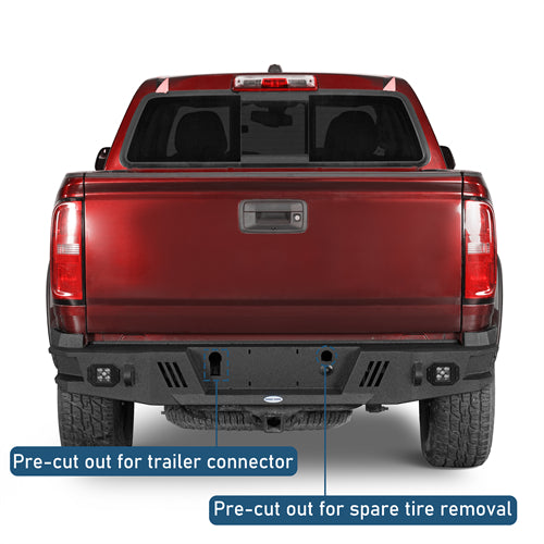Off-Road Guardian Ⅰ Rear Bumper For 2015-2022 Chevy Colorado GMC Canyon (Excluding ZR2 Models) - Landshaker4x4