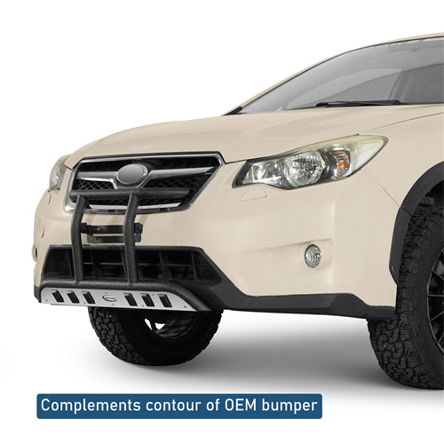 Rally light Bar Tubular Front Bumper For 2013-2017 Subaru XV Crosstrek - Landshaker4x4