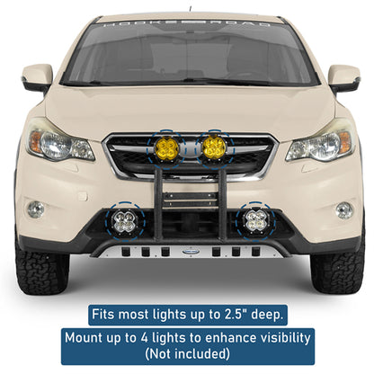 Rally light Bar Tubular Front Bumper For 2013-2017 Subaru XV Crosstrek - Landshaker4x4
