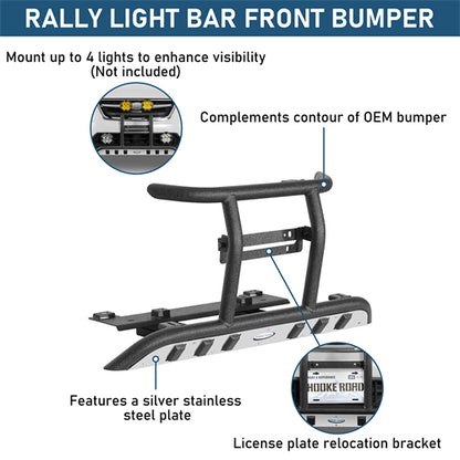 Rally light Bar Tubular Front Bumper For 2013-2017 Subaru XV Crosstrek - Landshaker4x4