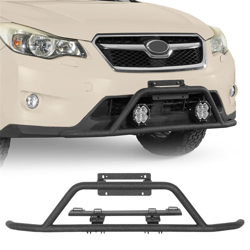 Rally light Bar Tubular Front Bumper For 2013-2017 Subaru XV Crosstrek - Landshaker4x4