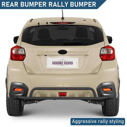 Rally Tubular Rear Bumper For 2013-2017 Subaru XV Crosstrek - Landshaker4x4
