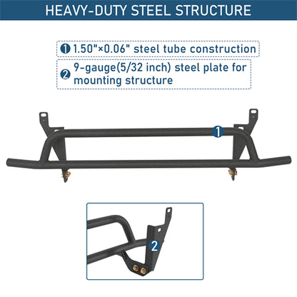 Rally Tubular Rear Bumper For 2013-2017 Subaru XV Crosstrek - Landshaker4x4