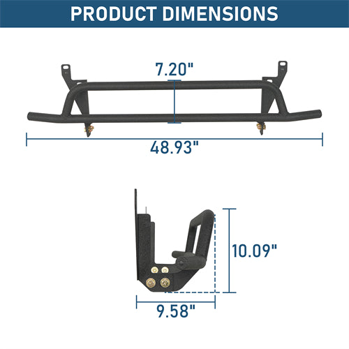 Rally Tubular Rear Bumper For 2013-2017 Subaru XV Crosstrek - Landshaker4x4