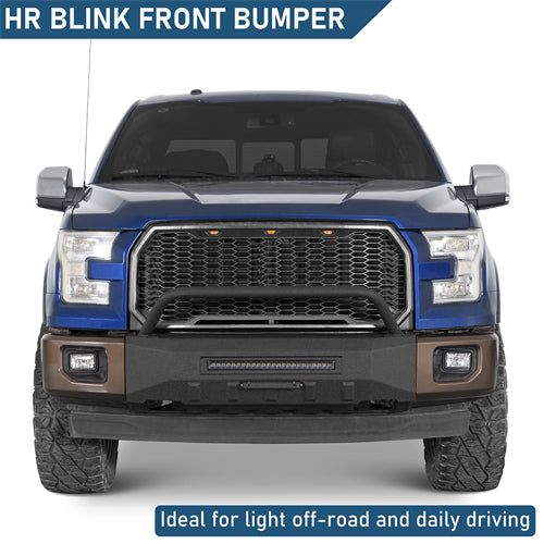 Blink Stubby Front Bumper For 2015-2017 Ford F-150 (Excluding Raptor) - Landshaker4x4
