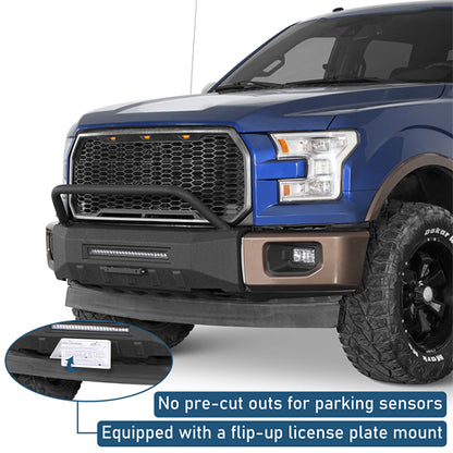 Blink Stubby Front Bumper For 2015-2017 Ford F-150 (Excluding Raptor) - Landshaker4x4