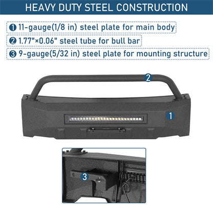 Blink Stubby Front Bumper For 2015-2017 Ford F-150 (Excluding Raptor) - Landshaker4x4