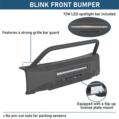 Blink Stubby Front Bumper For 2015-2017 Ford F-150 (Excluding Raptor) - Landshaker4x4