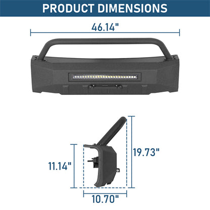 Blink Stubby Front Bumper For 2015-2017 Ford F-150 (Excluding Raptor) - Landshaker4x4