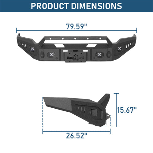 Discovery Ⅰ Full-Width Front Bumper For 2014-2015 GMC Sierra 1500 - Landshaker4x4