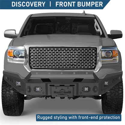 Discovery Ⅰ Full-Width Front Bumper For 2014-2015 GMC Sierra 1500 - Landshaker4x4