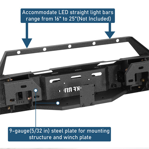 Discovery Ⅰ Full-Width Front Bumper For 2014-2015 GMC Sierra 1500 - Landshaker4x4