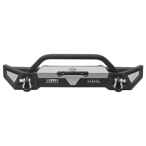 Winglet Stubby Front Bumper For 2018-2025 Jeep Wrangler JL & Gladiator JT - Landshker4x4