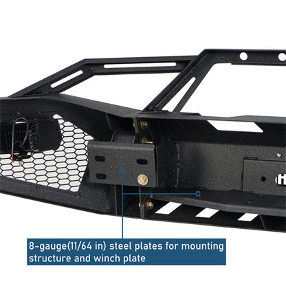 Aftermarket Earthshaker Series Front Bumper w/ LED Lights For 2006-2009 Ram 2500 3500 - LandShaker4x4