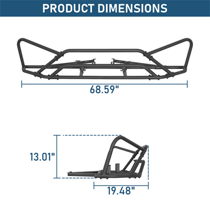 Front Bumper Rally Tubular Bumper For 2013-2017 Subaru XV Crosstrek - Landshaker4x4