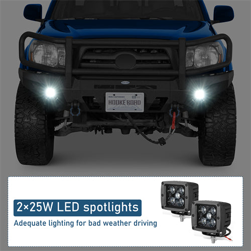 Front Bumper w/ Grille Guard For 2005-2011 Toyota Tacoma - Landshaker4x4