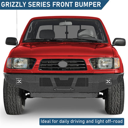 Grizzly Series Front Bumper For 1995-2004 Toyota Tacoma - Landshaker4x4