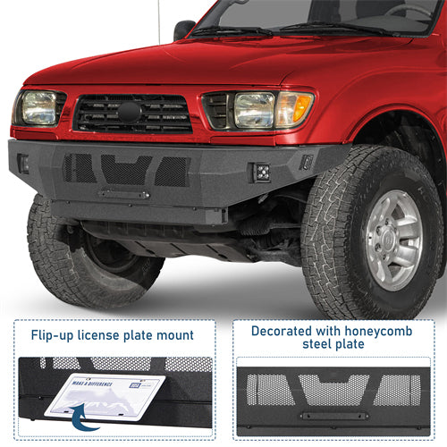 Grizzly Series Front Bumper For 1995-2004 Toyota Tacoma - Landshaker4x4