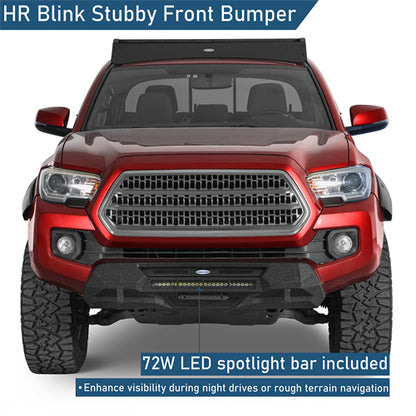 Blink Stubby Front Bumper For 2016-2023 Toyota Tacoma - Landshaker4x4