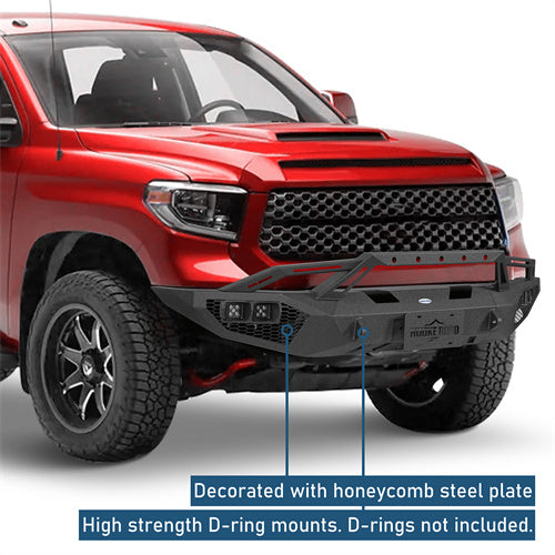 Off-Road Front Bumper w/ LED Lights For 2014-2021 Toyota Tundra - Landshaker4x4