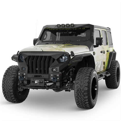 Stubby Mad Max Front Bumper w/Winch plate(20-25 Jeep Gladiator JT)-LandShaker
