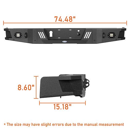 Ford F-150 Front Bumper & Rear Bumper Back Bumper for 2009-2014 Ford F-150  - LandShaker 4x4 LSG.8201+8204 29