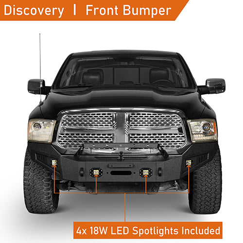 Dodge Ram Front Bumper & Rear Bumper for 2013-2018 Dodge Ram 1500 - LandShaker 4x4 LSG.6001+6005 10