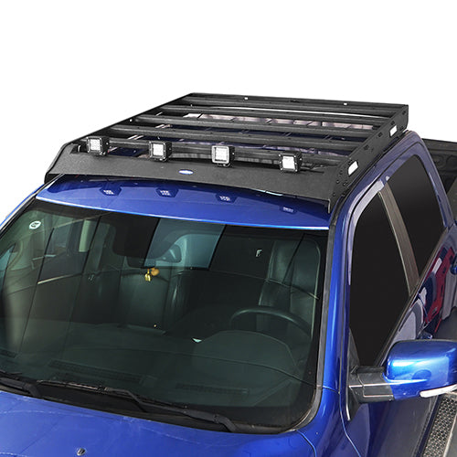 Front Bumper / Rear Bumper / Roof Rack Luggage Carrier for 2013-2018 Dodge Ram 1500 Crew Cab & Quad Cab,Excluding Rebel - LandShaker 4x4 LSG.6001+6005+6004 9
