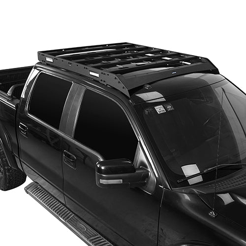 Front Bumper / Rear Bumper / Roof Rack Luggage Carrier for 2009-2014 F-150 SuperCrew,Excluding Raptor - LandShaker 4x4 LSG.8205+8201+8203 13