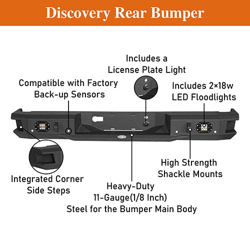 Front Bumper / Rear Bumper / Roof Rack Luggage Carrier for 2009-2014 F-150 SuperCrew,Excluding Raptor - LandShaker 4x4 LSG.8205+8201+8203 28