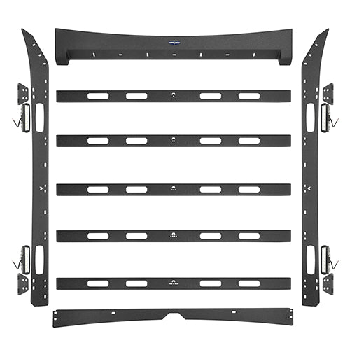 Front Bumper / Rear Bumper / Roof Rack Luggage Carrier for 2009-2014 F-150 SuperCrew,Excluding Raptor - LandShaker 4x4 LSG.8205+8201+8203 33