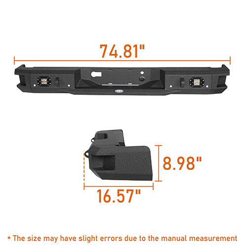 Front Bumper / Rear Bumper / Roof Rack Luggage Carrier for 2009-2014 F-150 SuperCrew,Excluding Raptor - LandShaker 4x4 LSG.8205+8201+8203 36